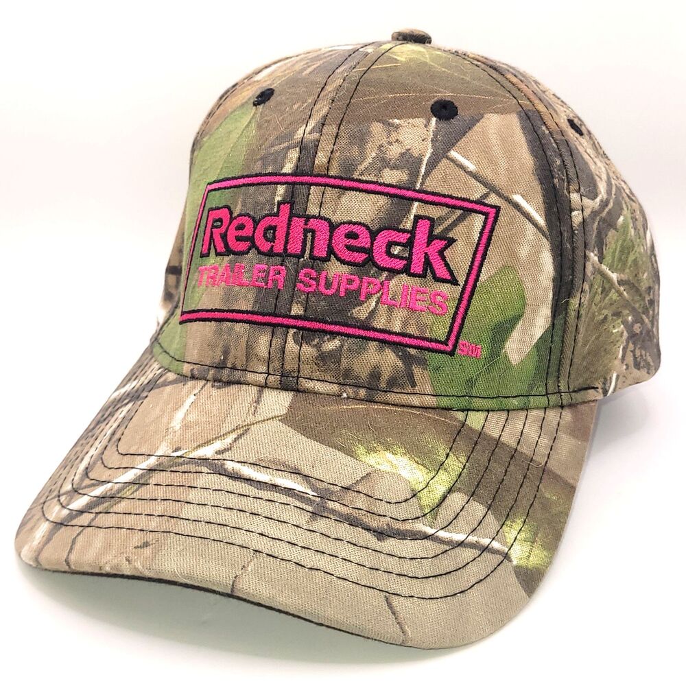 Redneck Trailer Supplies Camo Hat Baseball Cap Pink Adjustable NWOT Cap America